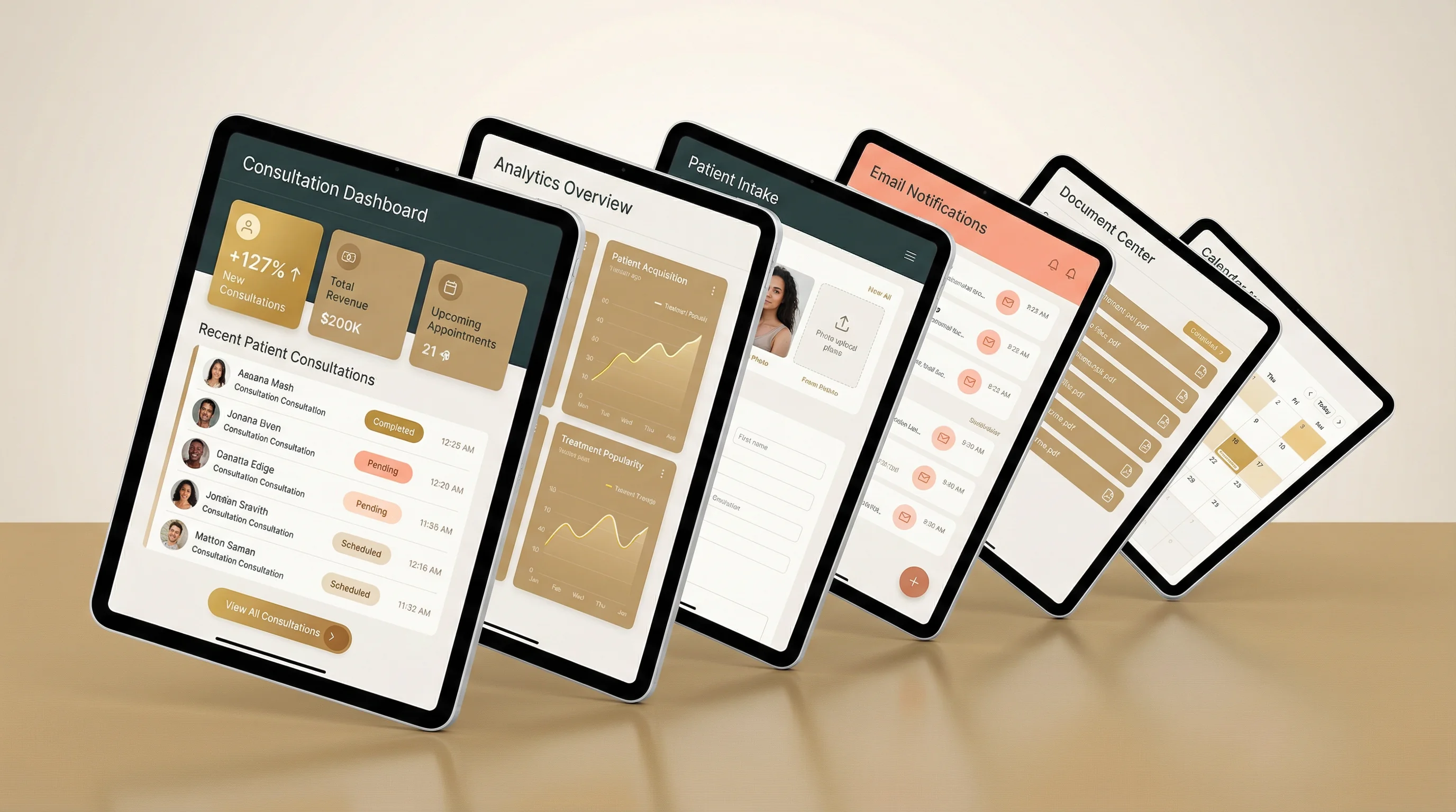 Professional clinic website design showcase